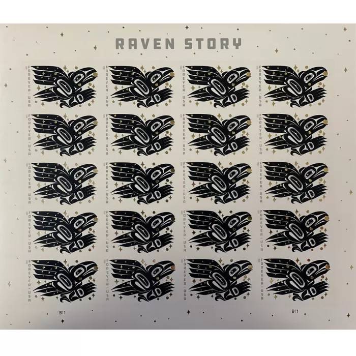 2022 Raven Story Forever First Class Postage Stamps