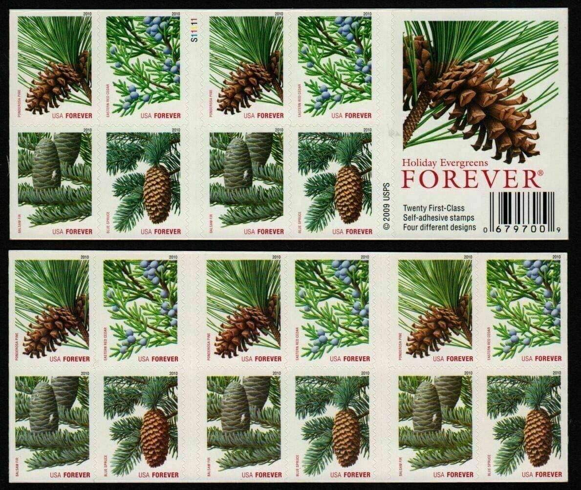 2010 Holiday Evergreens Forever First Class Forever Stamps