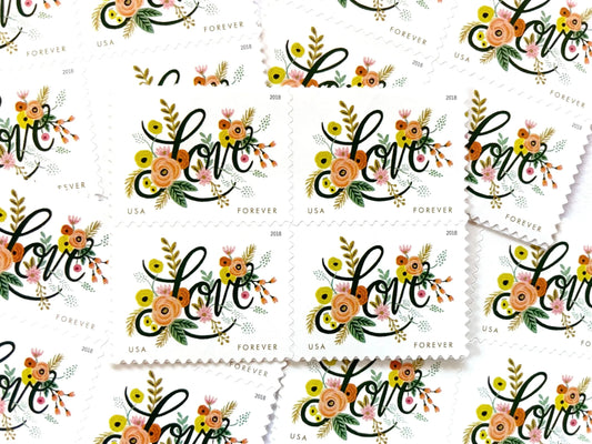 Love Flourishes Forever Stamps