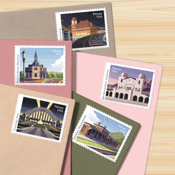Railroad Stations Forever Stamps