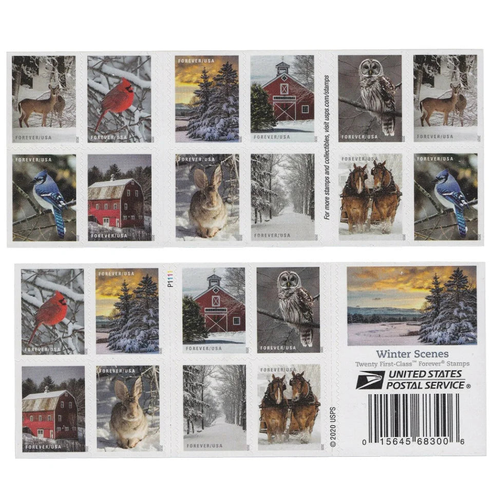 Winter Scenes Forever Stamps
