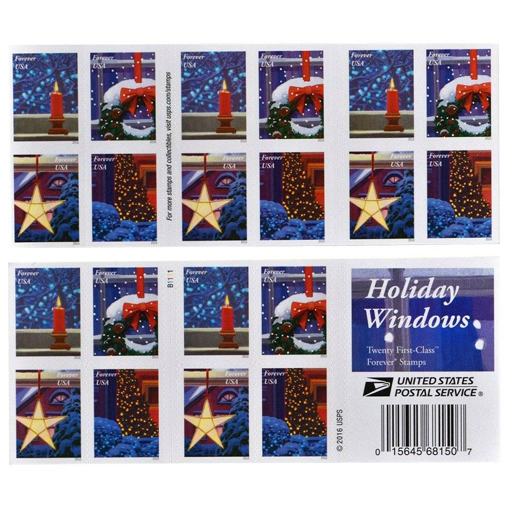 Holiday Windows Forever Stamps