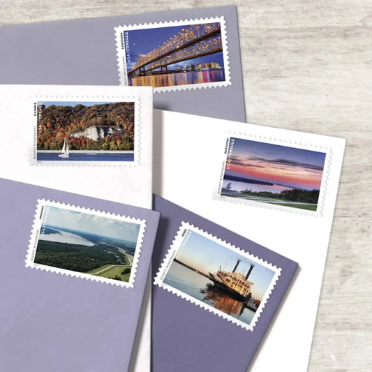 The Mighty Mississippi River Forever Stamps