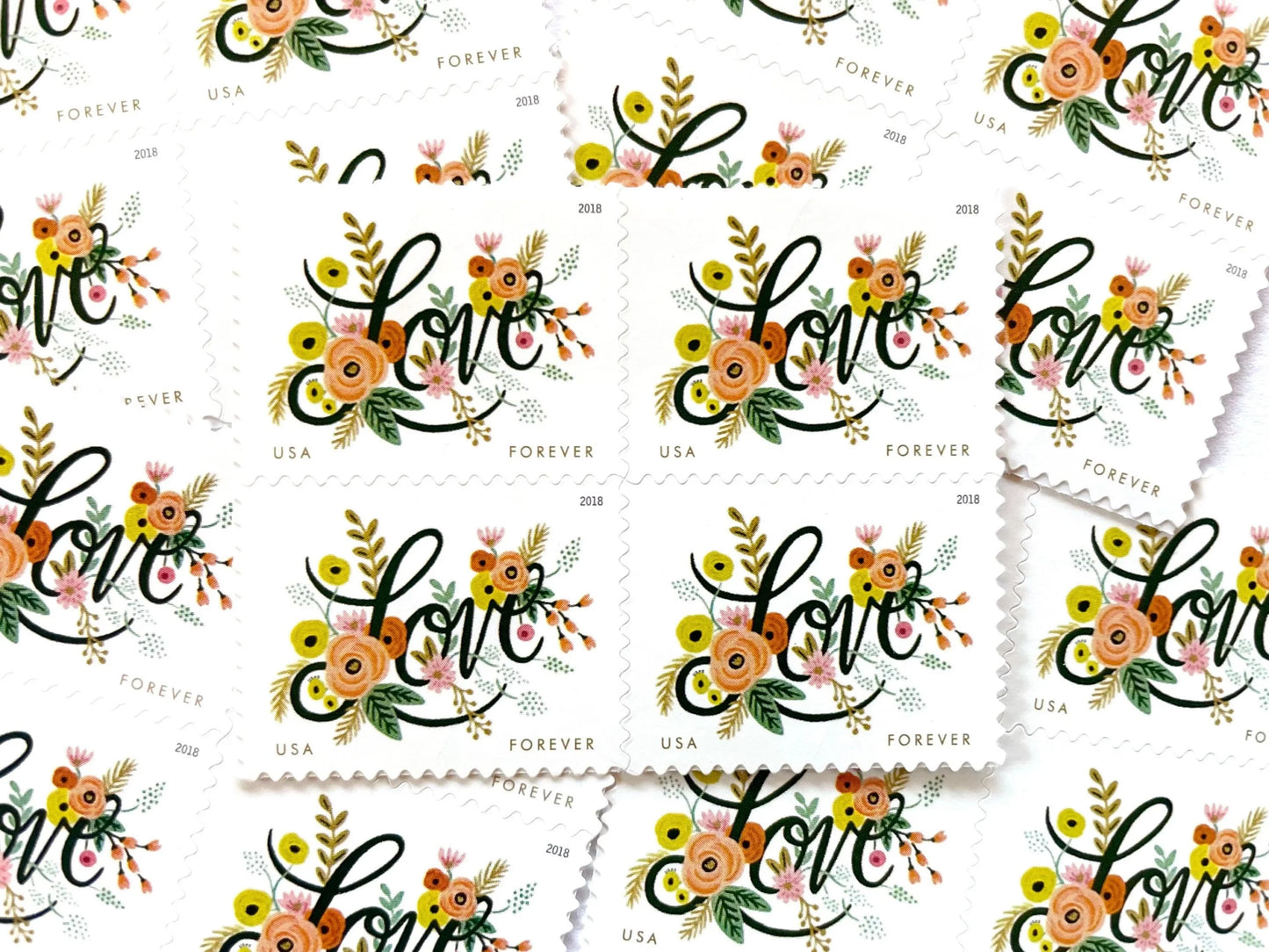 Love Flourishes Forever Stamps