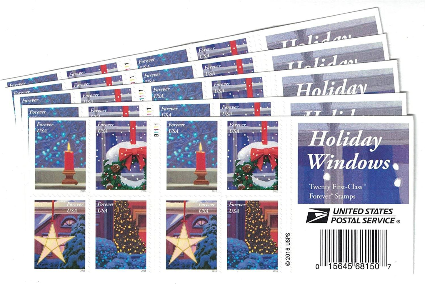 Holiday Windows Forever Stamps