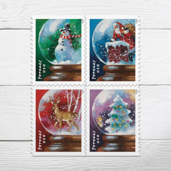 Snow Globes Forever Stamps