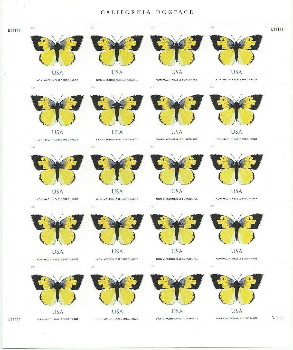 $1.12 California Dogface Butterfly