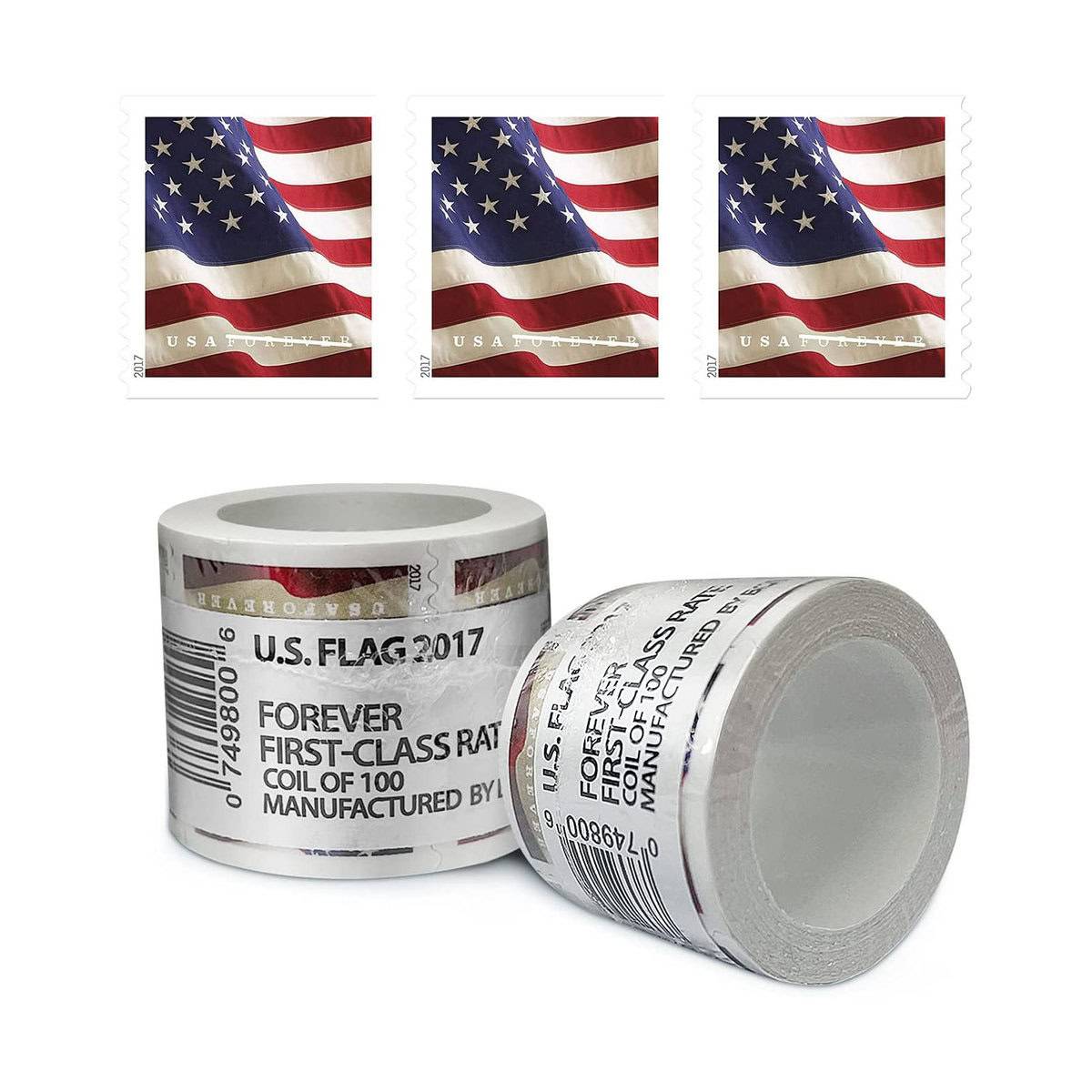 Highly Recommended: $149 for 10 Rolls(1000pcs) – 2017/2018/2019/2022 Flag