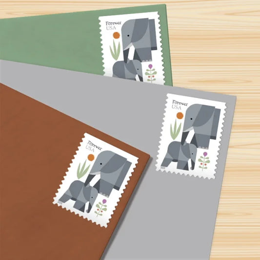 Elephants Forever Stamps