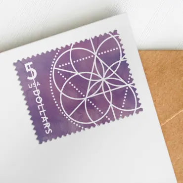 2022 $5 Floral Geometry Forever First Class Postage Stamp