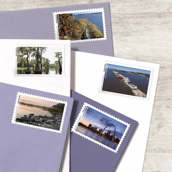 The Mighty Mississippi River Forever Stamps