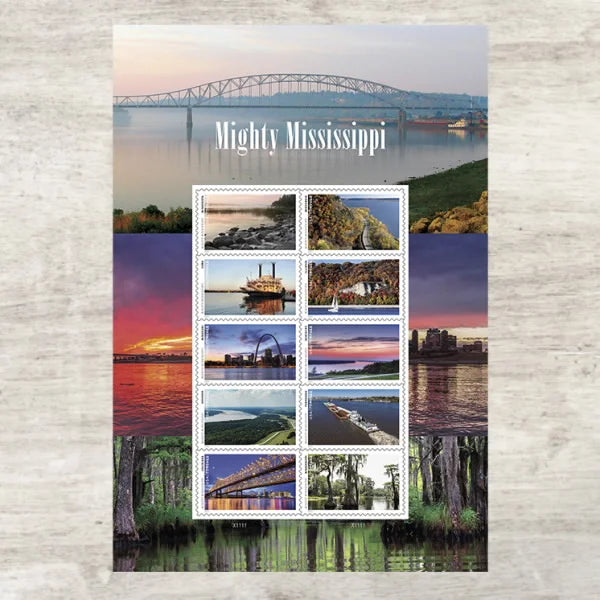 The Mighty Mississippi River Forever Stamps