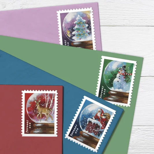 Snow Globes Forever Stamps