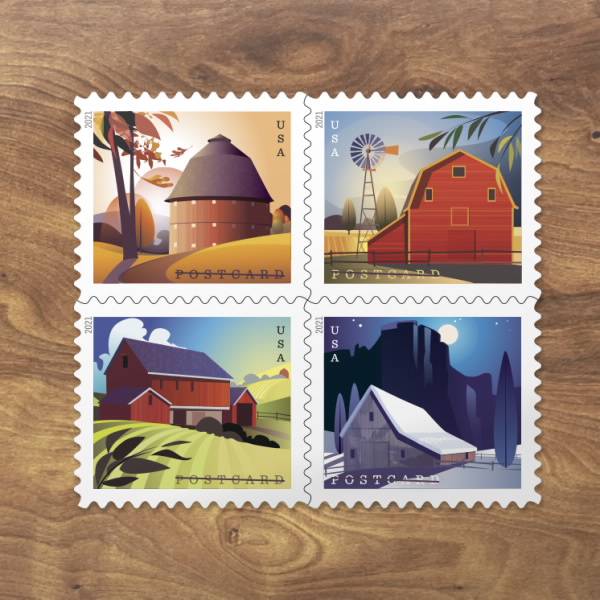 Barns Postcard Forever Stamps
