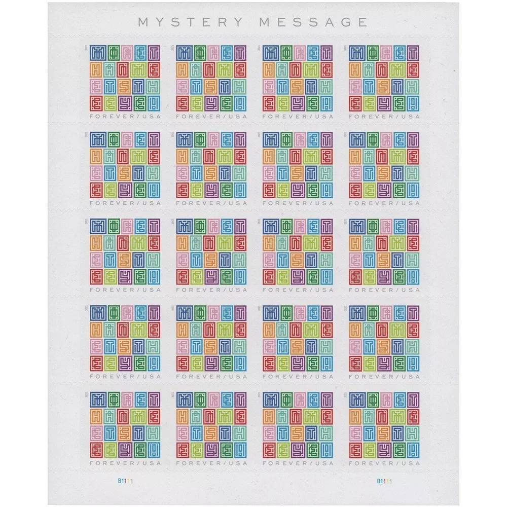 Mystery Message Forever Stamps