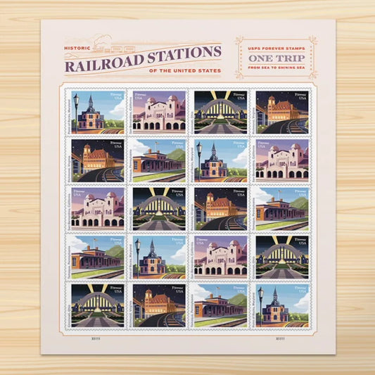 Railroad Stations Forever Stamps
