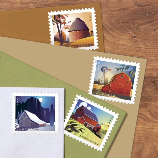 Barns Postcard Forever Stamps