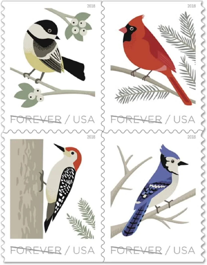 Birds in Winter Forever Stamps