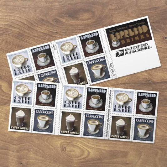 Espresso Drinks Forever Stamps
