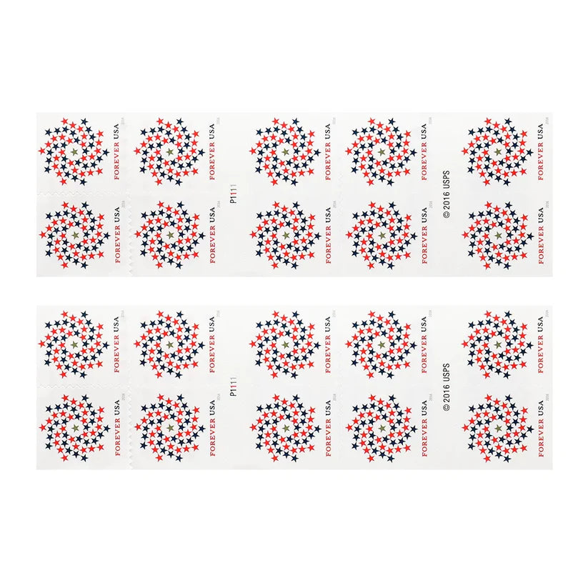2016 Patriotic Spiral Forever First Class Forever Stamps