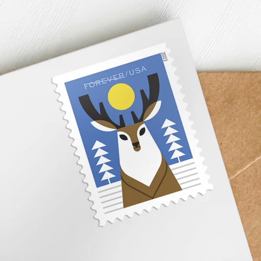 Winter Woodland Animals Forever Stamps
