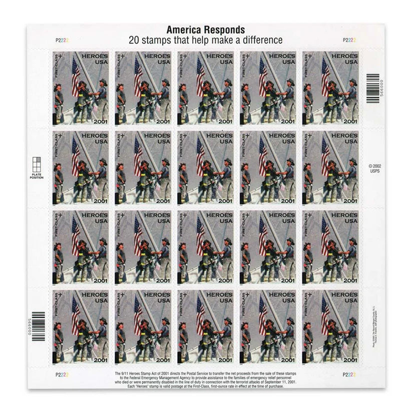 2001 US America Responds First Class Forever Stamps